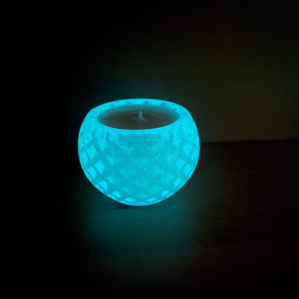 Candle, Glow in Dark, Soywax, 100% Natural, Handmade, Eco-friendly